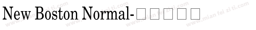 New Boston Normal字体转换